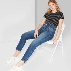 Wild Fable High-Rise Paper Bag Mom Jeans Size 8